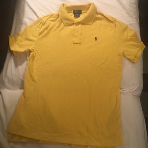 BOYS YELLOW POLO BY RALPH LAUREN SHIRT SIZE LARGE